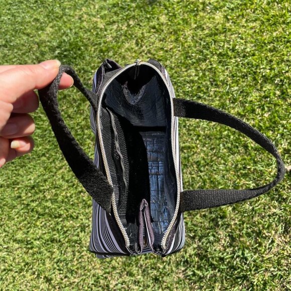 Kate Spade black and white striped lunch bag - Picture 2 of 7